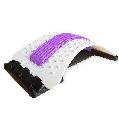 Lumbar Tractor Therapy back stretcher with 10 magnetic points and 96 plastic pins for massage and spinal support. Ideal for back pain relief.