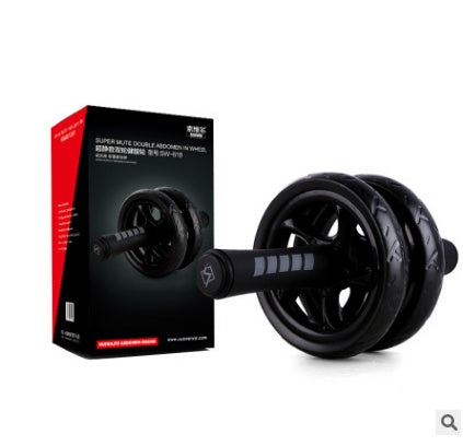 Fitness Master Ab Roller Trainer with packaging box. Compact and portable gym kit equipment ideal for home and travel workouts.