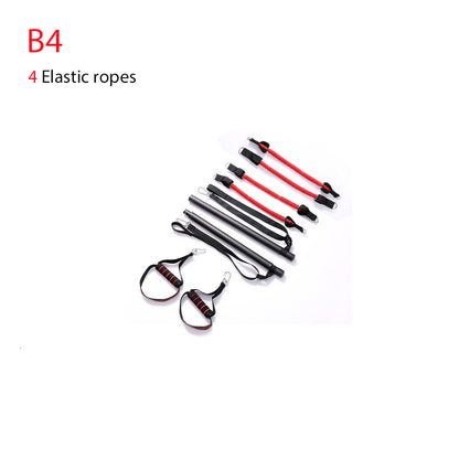 Trainer Bar Resistance Bands - Body Workout B4 set with 4 elastic ropes for enhanced strength training and body sculpting.