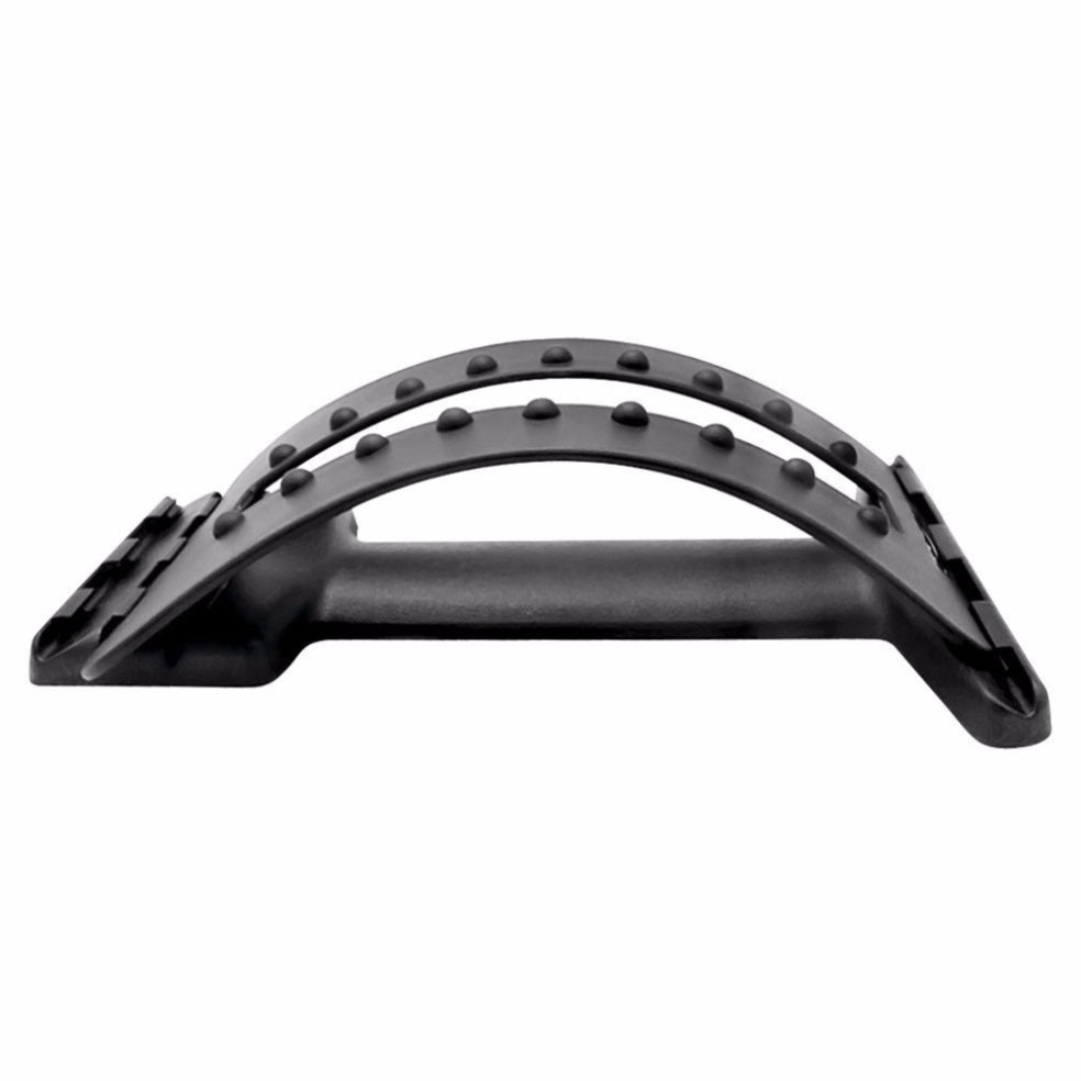 Lumbar Tractor Therapy back stretcher with 10 magnetic points and 96 plastic pins for spinal decompression and back pain relief support.