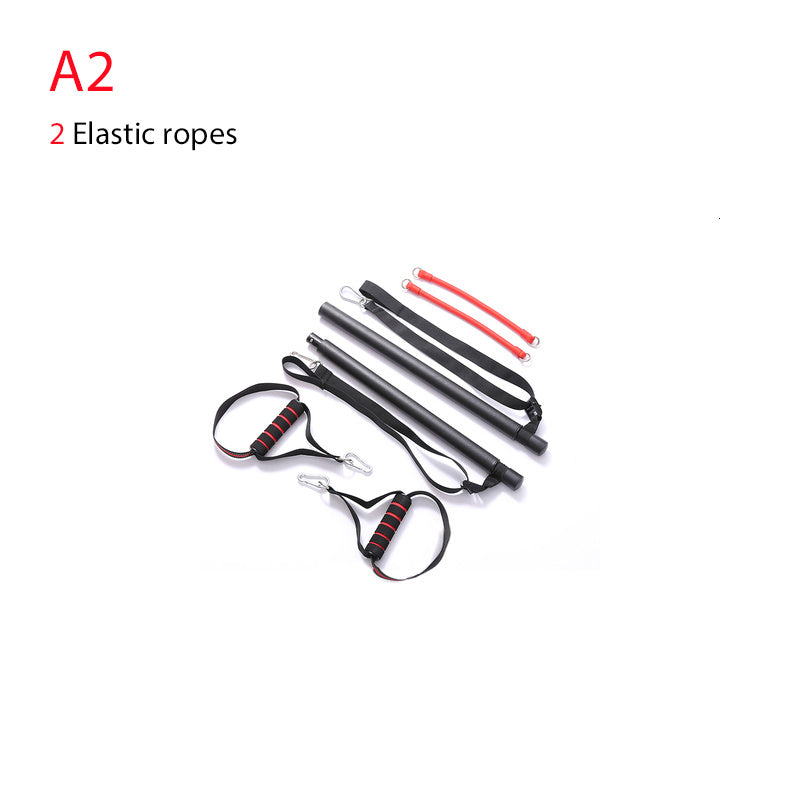 Trainer Bar Resistance Bands - Body Workout A2 set with 2 elastic ropes, ideal for entry-level strength training and fitness routines.