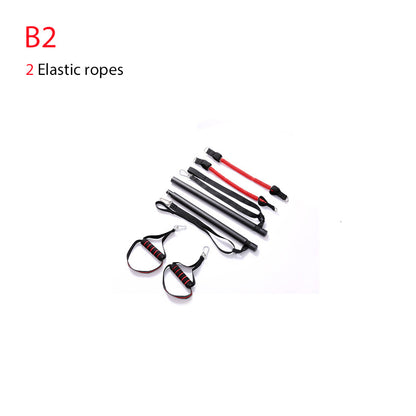Trainer Bar Resistance Bands - Body Workout B2 set includes 2 elastic ropes for light resistance and beginner-friendly workouts.