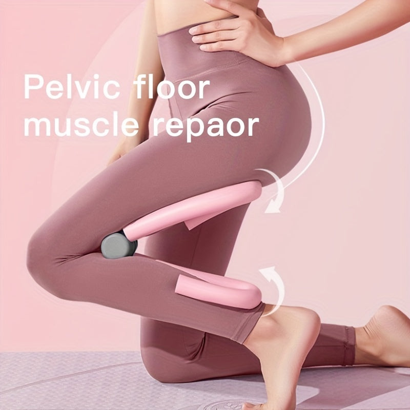 Pelvic floor muscle repair exercise using Thigh Master. Strengthens inner thighs and pelvic area with ergonomic design.