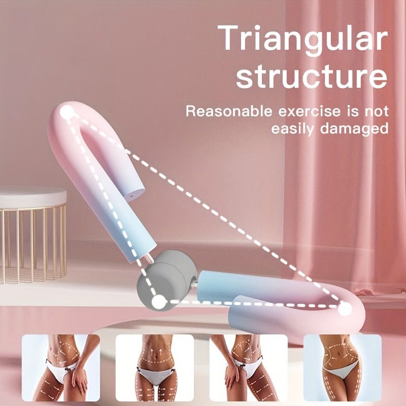 Triangular structure of Thigh Master ensures safe and effective resistance training. Ideal for shaping thighs and hips.