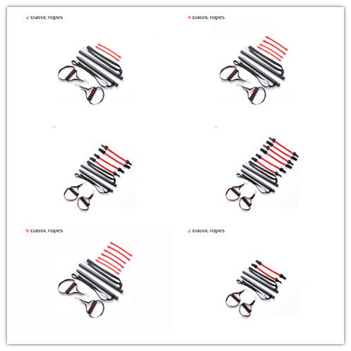 Multiple sets of Trainer Bar Resistance Bands - Body Workout displayed for bulk purchase or varied resistance training options.